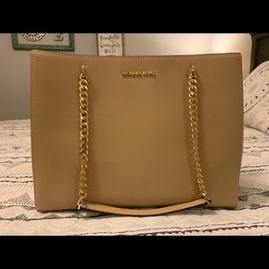 Michael Kors Ellis Large Leather Chain Purse
